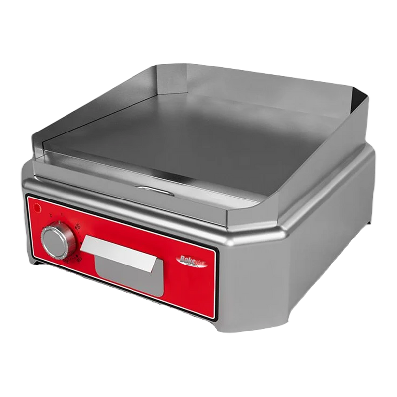 BakeMax BMSIE010 Mini Electric Griddle – Countertop Flat Top, 572°F, Stainless Steel.