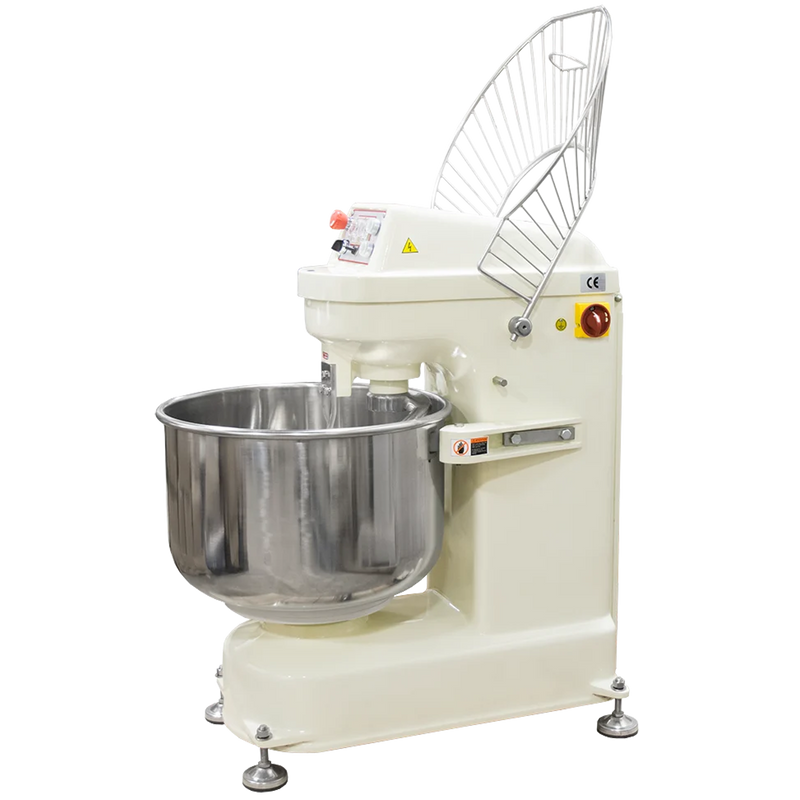BakeMax BMSM030 Heavy Duty 30Kg Spiral Dough Mixer – 2 Speed Floor Model.