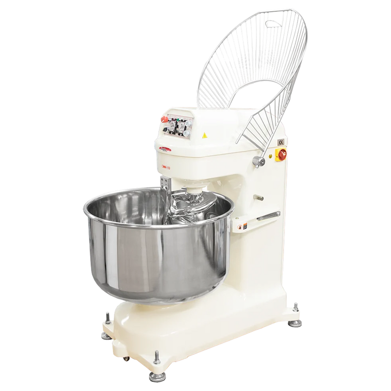 BakeMax BMSM030 Heavy Duty 30Kg Spiral Dough Mixer – 2 Speed Floor Model.