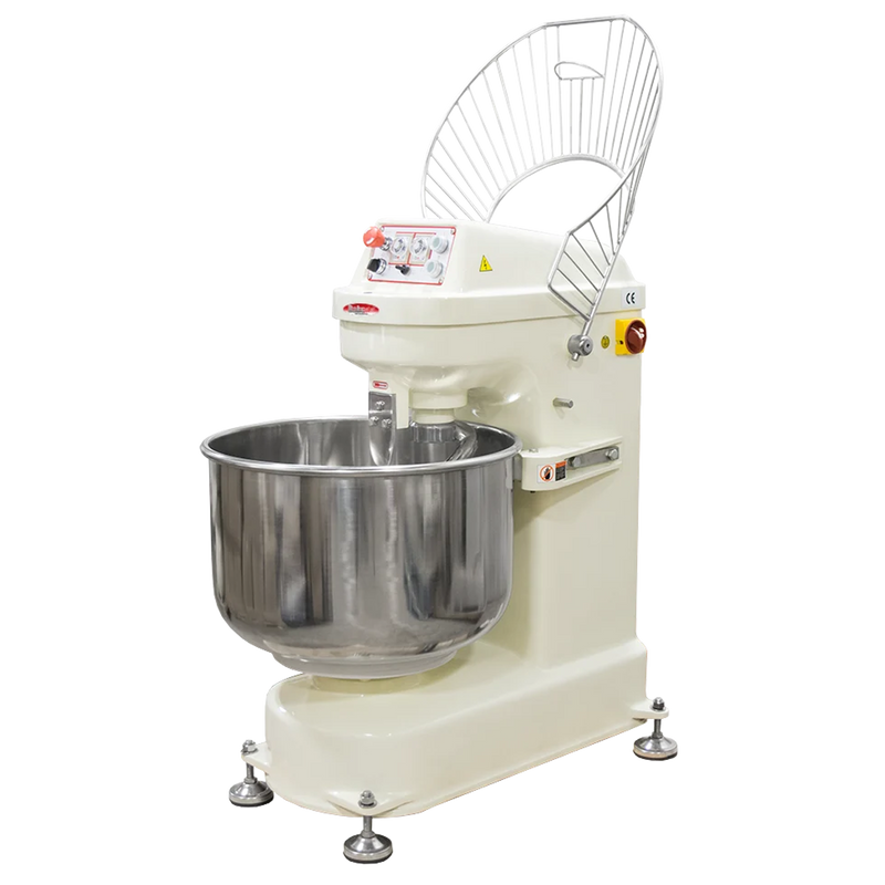 BakeMax BMSM030 Heavy Duty 30Kg Spiral Dough Mixer – 2 Speed Floor Model.