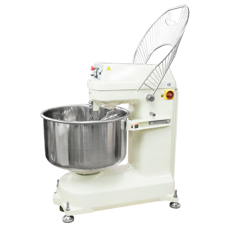 BakeMax BMSM030 Heavy Duty 30Kg Spiral Dough Mixer – 2 Speed Floor Model.