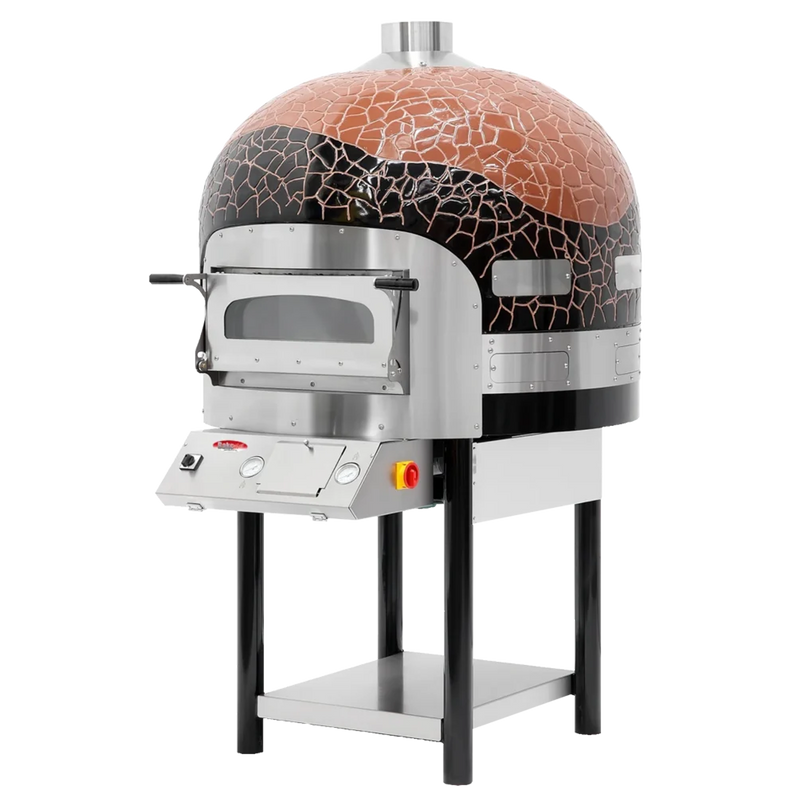 BakeMax BMSPO01 Commercial Electric Rotating Pizza Oven – Floor Model.