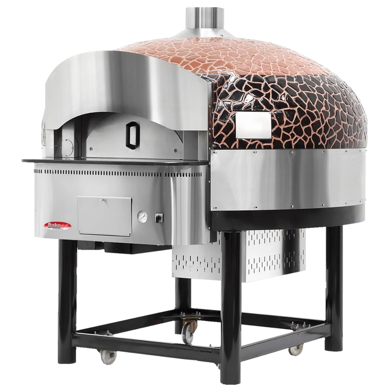 BakeMax BMSPO02 Commercial Gas Rotating Pizza Oven – Floor Model.