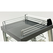 BakeMax BMTSC14 Titan Series 14" Countertop Heated Display Case.