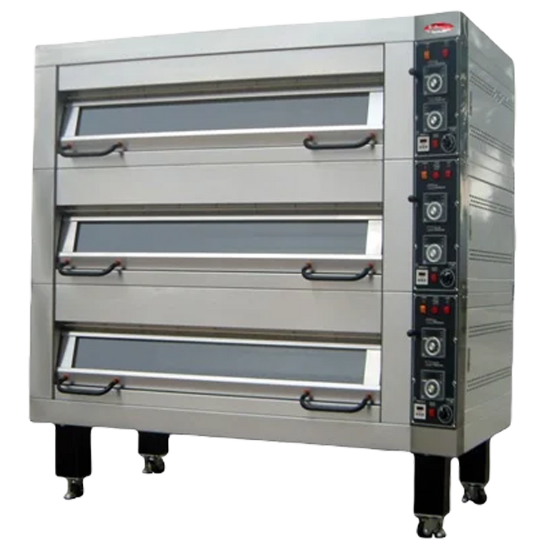 BakeMax Electric Four Pan Artisan Stone Deck Oven | Single, Double, Triple & Four Deck Models.
