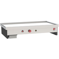 Eurodib 48'' Natural Gas Griddle W/Thermostat, 3/4'' Smooth Surface - TG48T