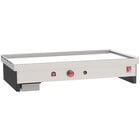 Eurodib 48'' Natural Gas Griddle W/Thermostat, 3/4'' Smooth Surface - TG48T