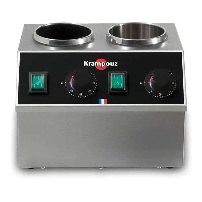 Krampouz Chocolat Warmer Two Tank 110 V - BECID2AS