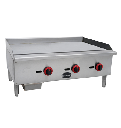 SABA MG-36T 36" Thermostatic Manual Gas Griddle