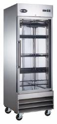 SABA S-23FG - One Glass Door Reach- In Freezer S/S Interior & Exterior
