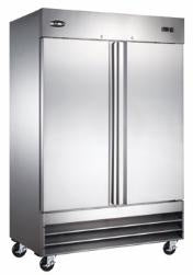 SABA S-47F - Two Door Reach-In Freezer S/S Interior & Exterior